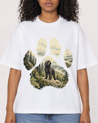 Mockup Boxy Heavyweight Tee White female close-up 05