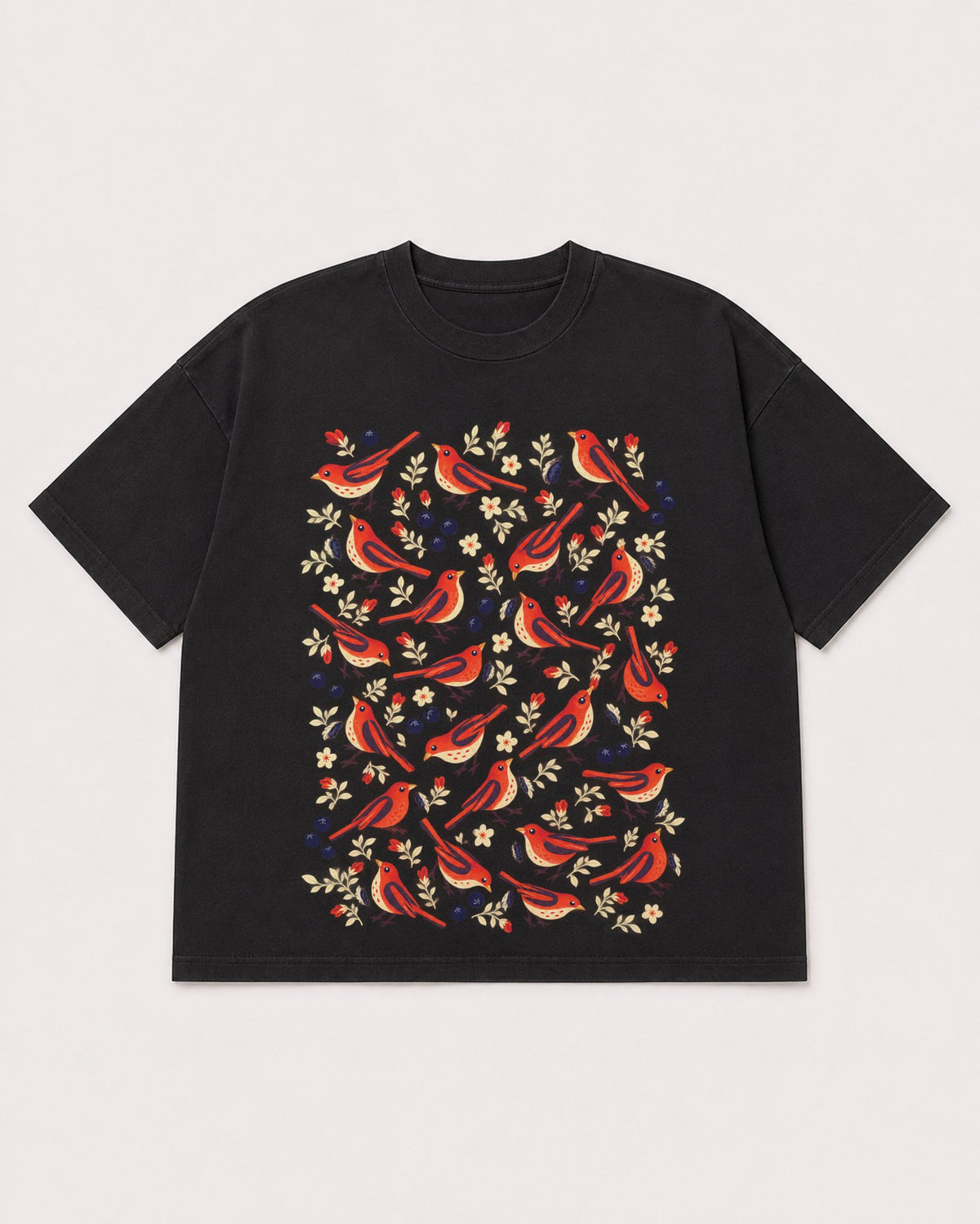Mockup Boxy Heavyweight Tee Black product