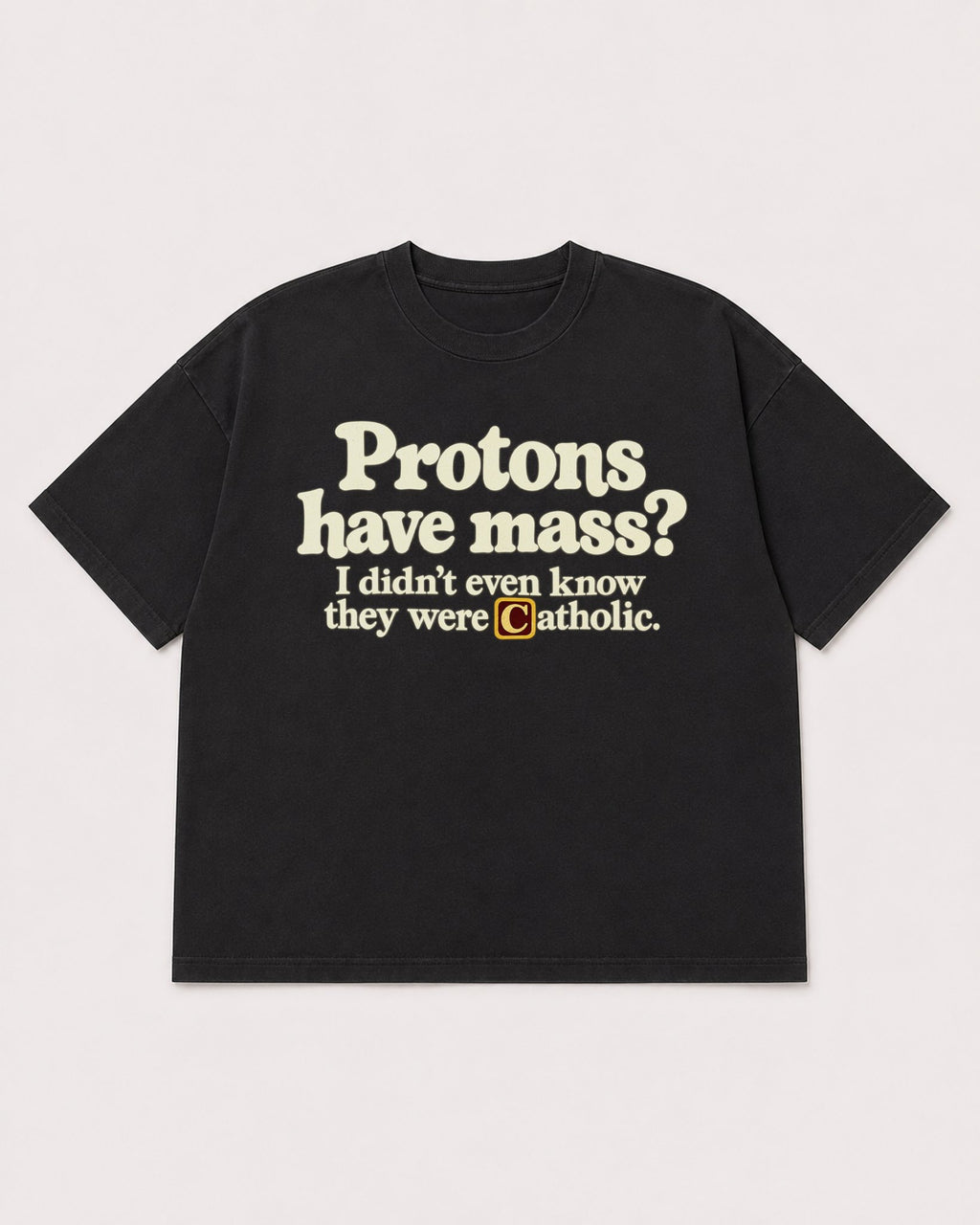 Mockup Boxy Heavyweight Tee Black product