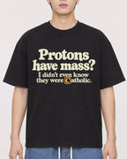 Mockup Boxy Heavyweight Tee Black male close-up 31