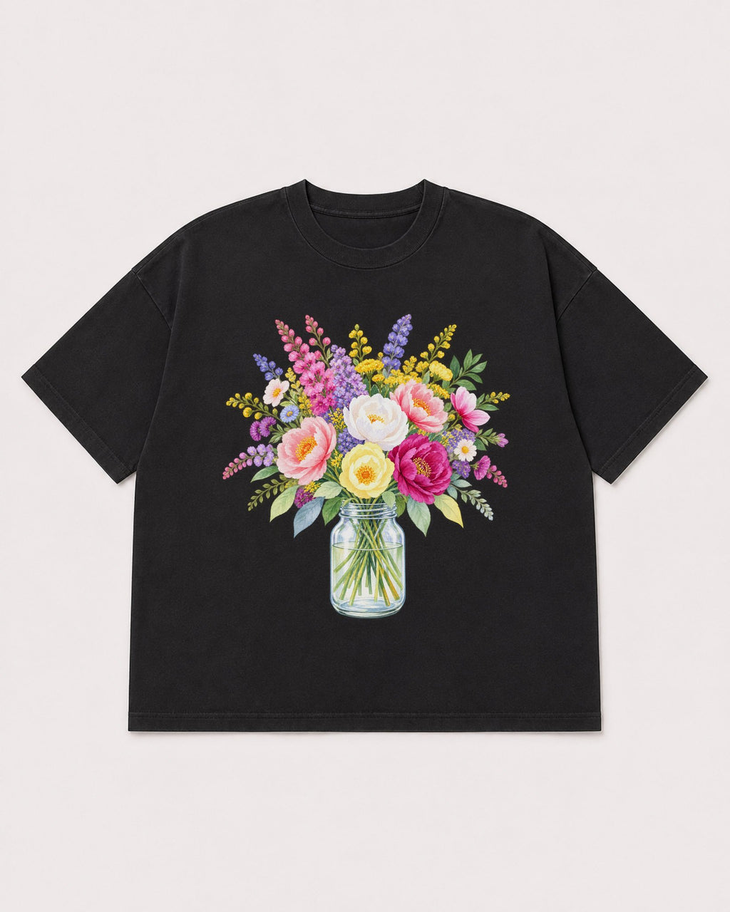 Mockup Boxy Heavyweight Tee Black product