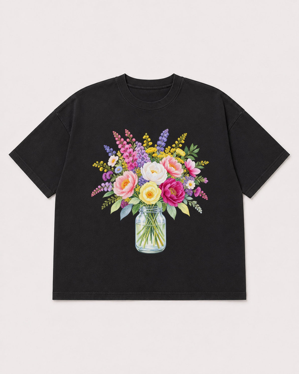 Mockup Boxy Heavyweight Tee Black product