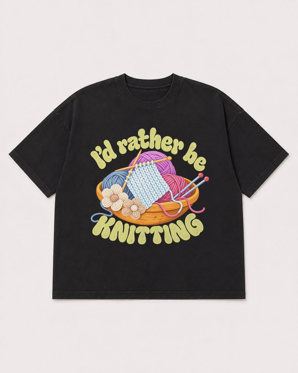 Mockup Boxy Heavyweight Tee Black product