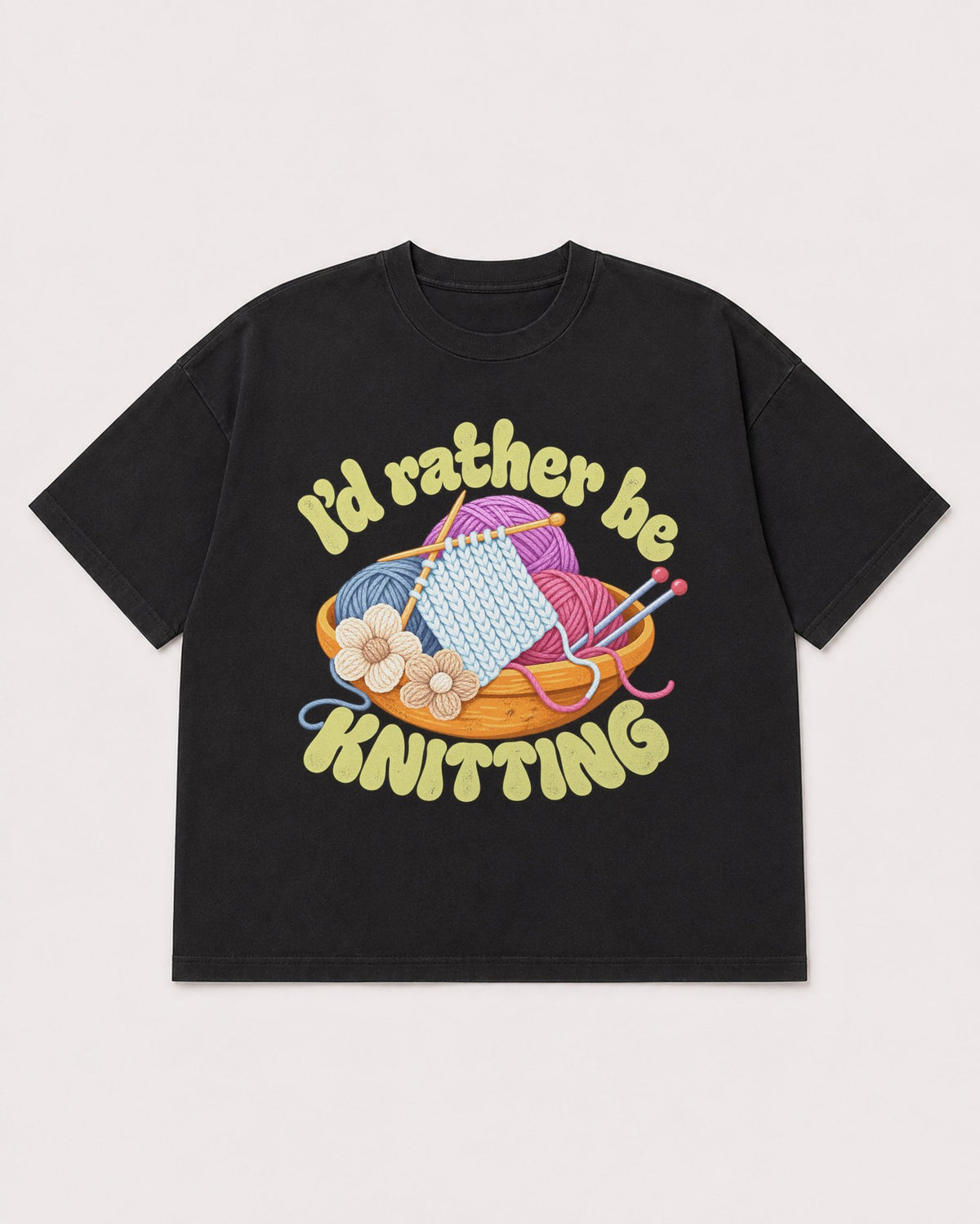 Mockup Boxy Heavyweight Tee Black product