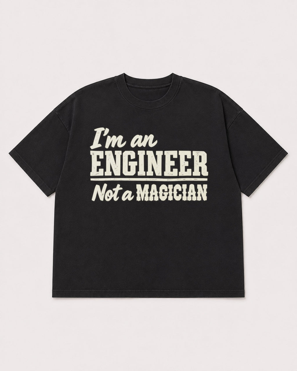 Mockup Boxy Heavyweight Tee Black product