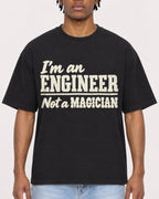 Mockup Boxy Heavyweight Tee Black male close-up 05