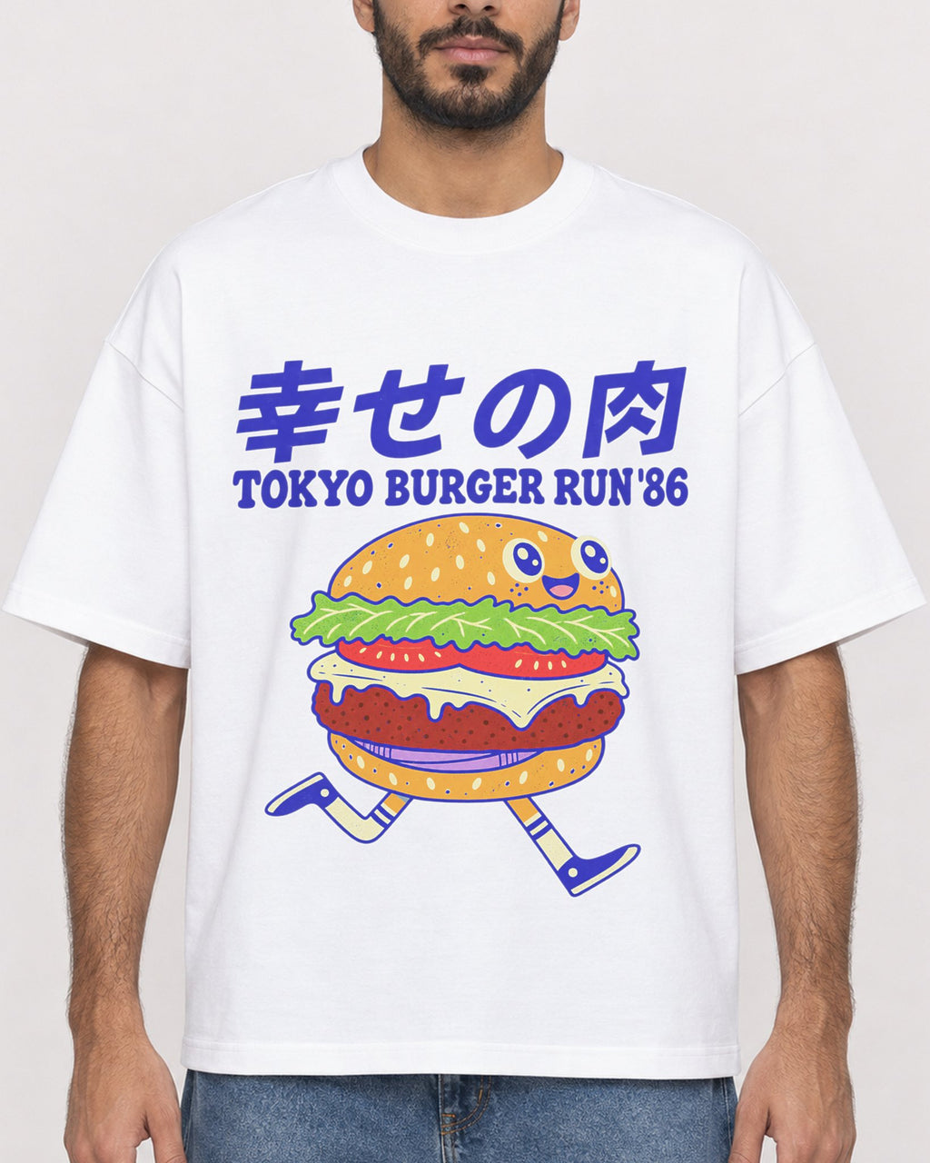 Mockup Boxy Heavyweight Tee White male close-up 07