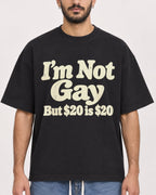 Mockup Boxy Heavyweight Tee Black male close-up 07