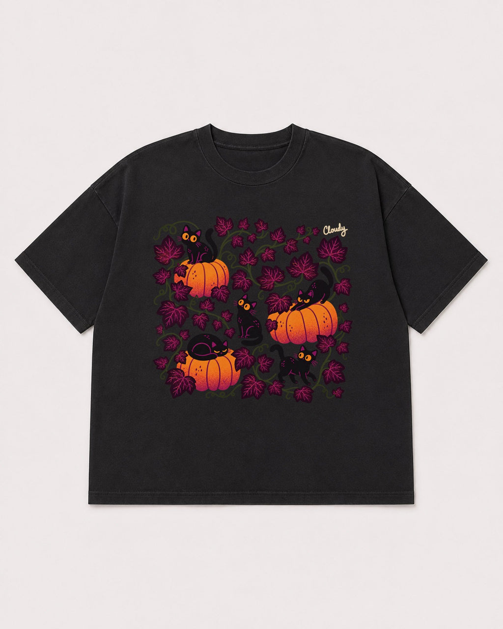 Mockup Boxy Heavyweight Tee Black product