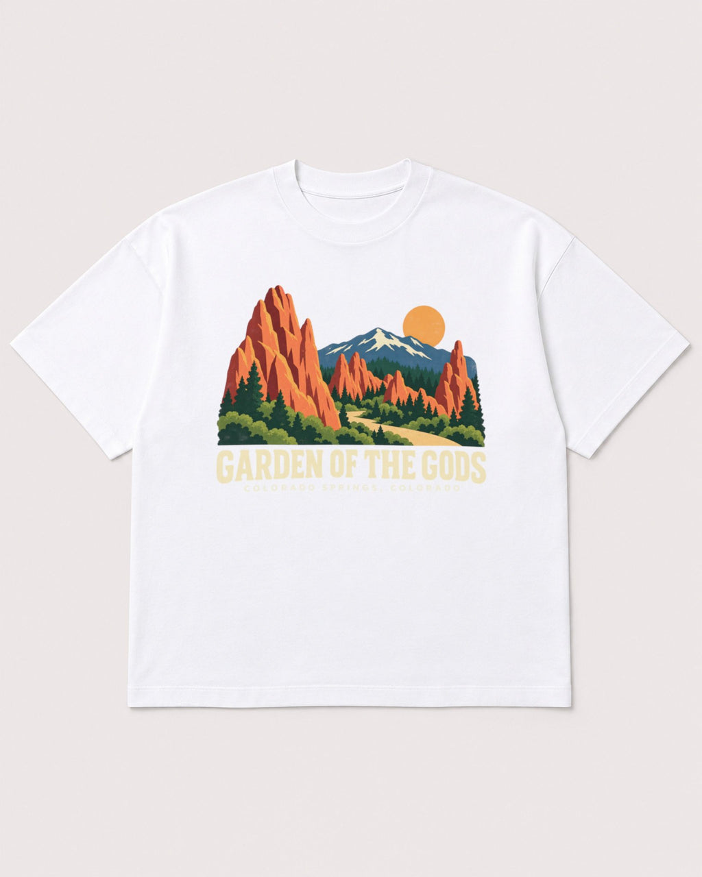 Mockup Boxy Heavyweight Tee White product