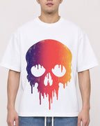 Mockup Boxy Heavyweight Tee White male close-up 13