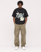 Mockup Boxy Heavyweight Tee Black male full-body 04