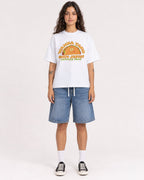 Mockup Boxy Heavyweight Tee White female full-body 06