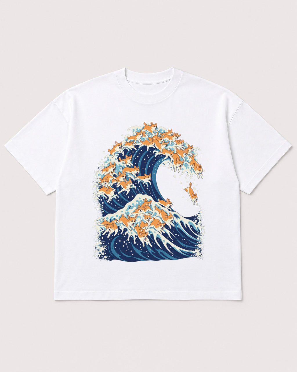 Mockup Boxy Heavyweight Tee White product