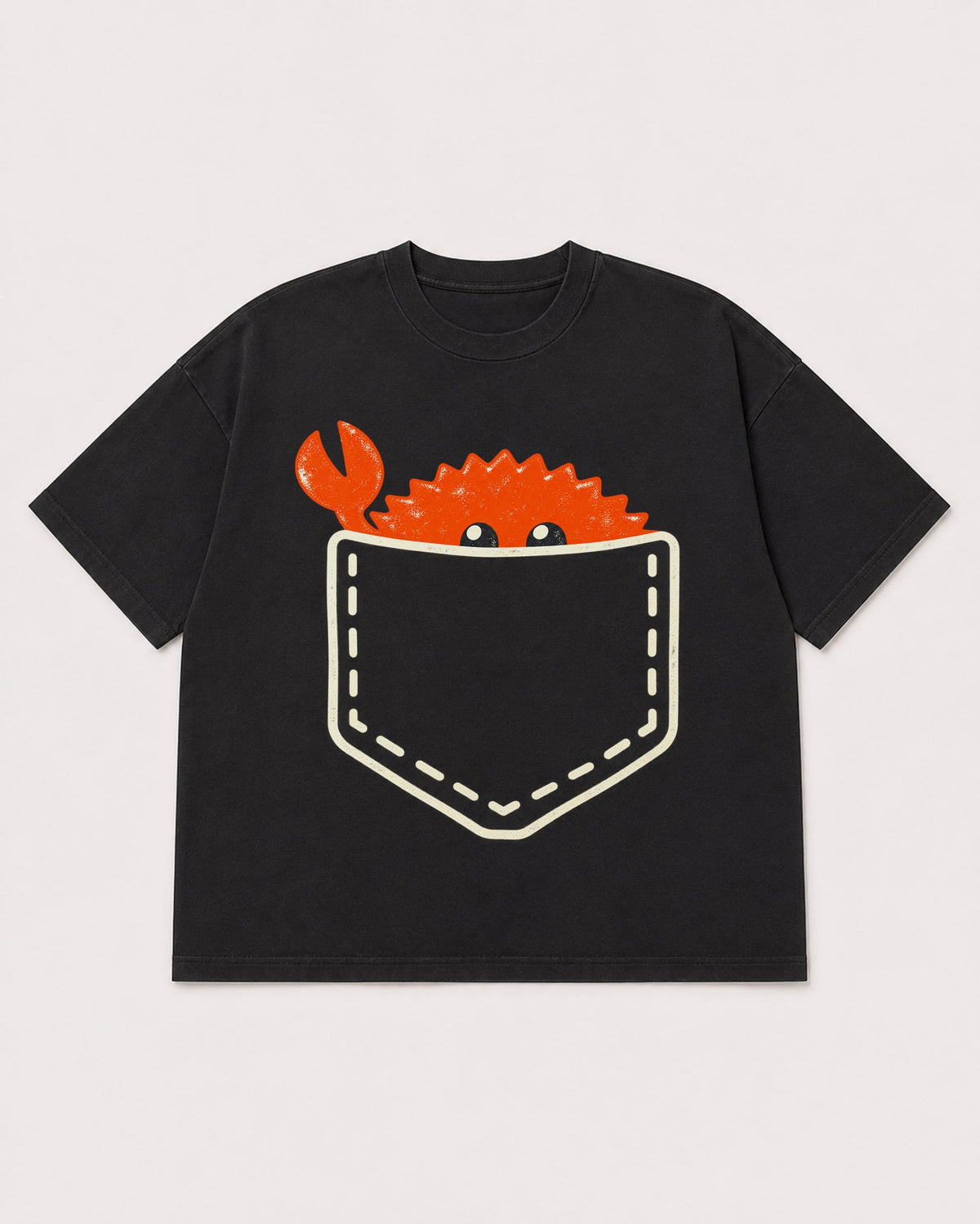 Mockup Boxy Heavyweight Tee Black product
