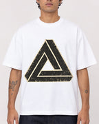 Mockup Boxy Heavyweight Tee White male close-up 06