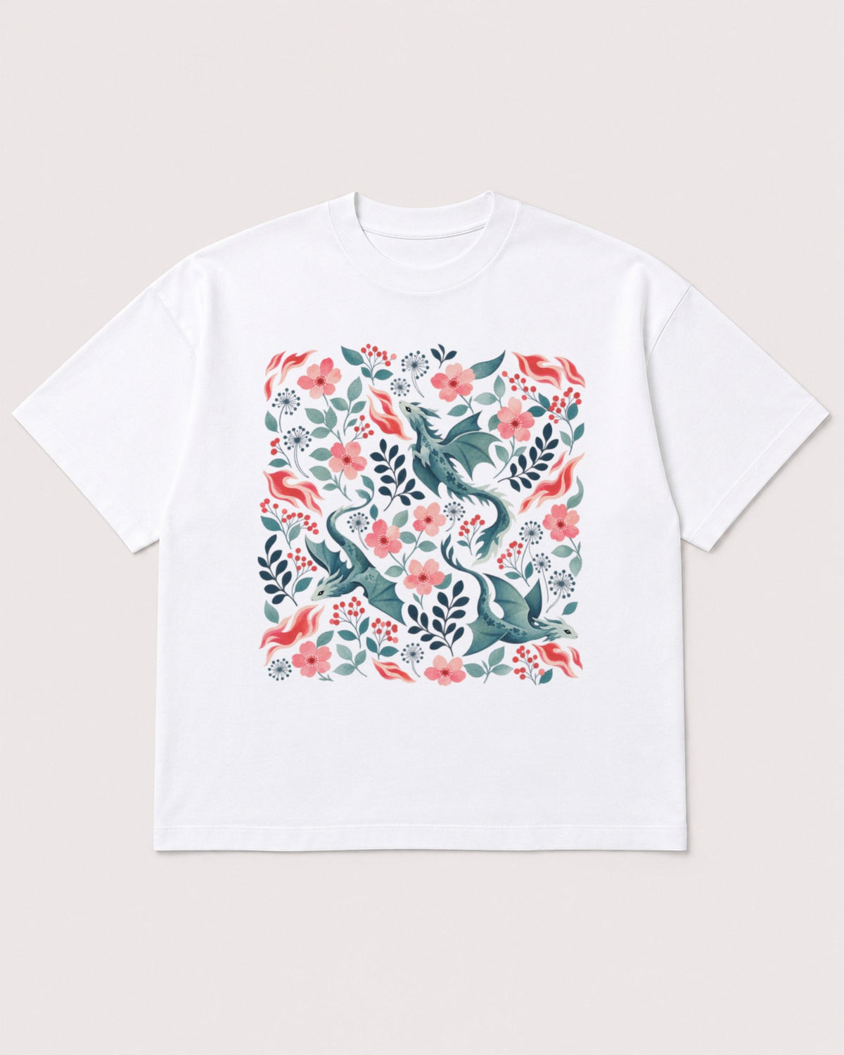 Mockup Boxy Heavyweight Tee White product