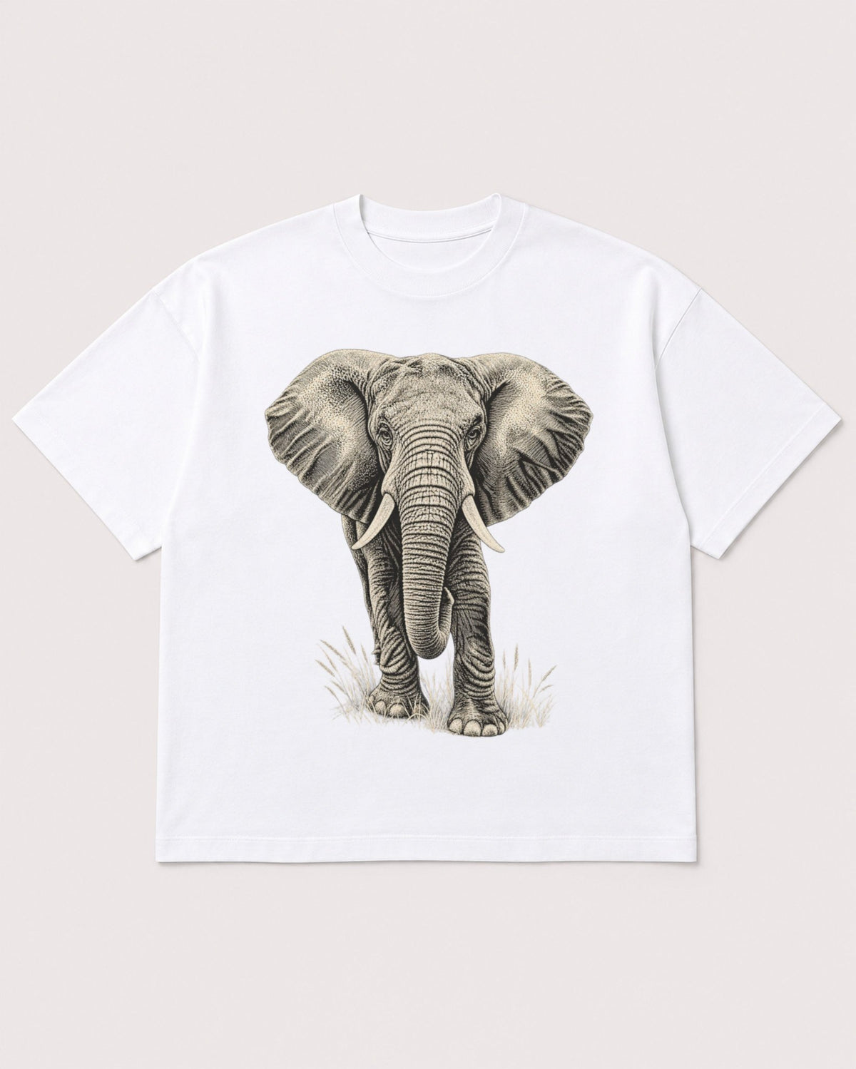 Mockup Boxy Heavyweight Tee White product