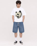 Mockup Boxy Heavyweight Tee White male full-body 23