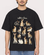 Mockup Boxy Heavyweight Tee Black male close-up 02