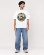 Mockup Boxy Heavyweight Tee White male full-body 42