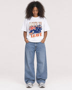 Mockup Boxy Heavyweight Tee White female full-body 05