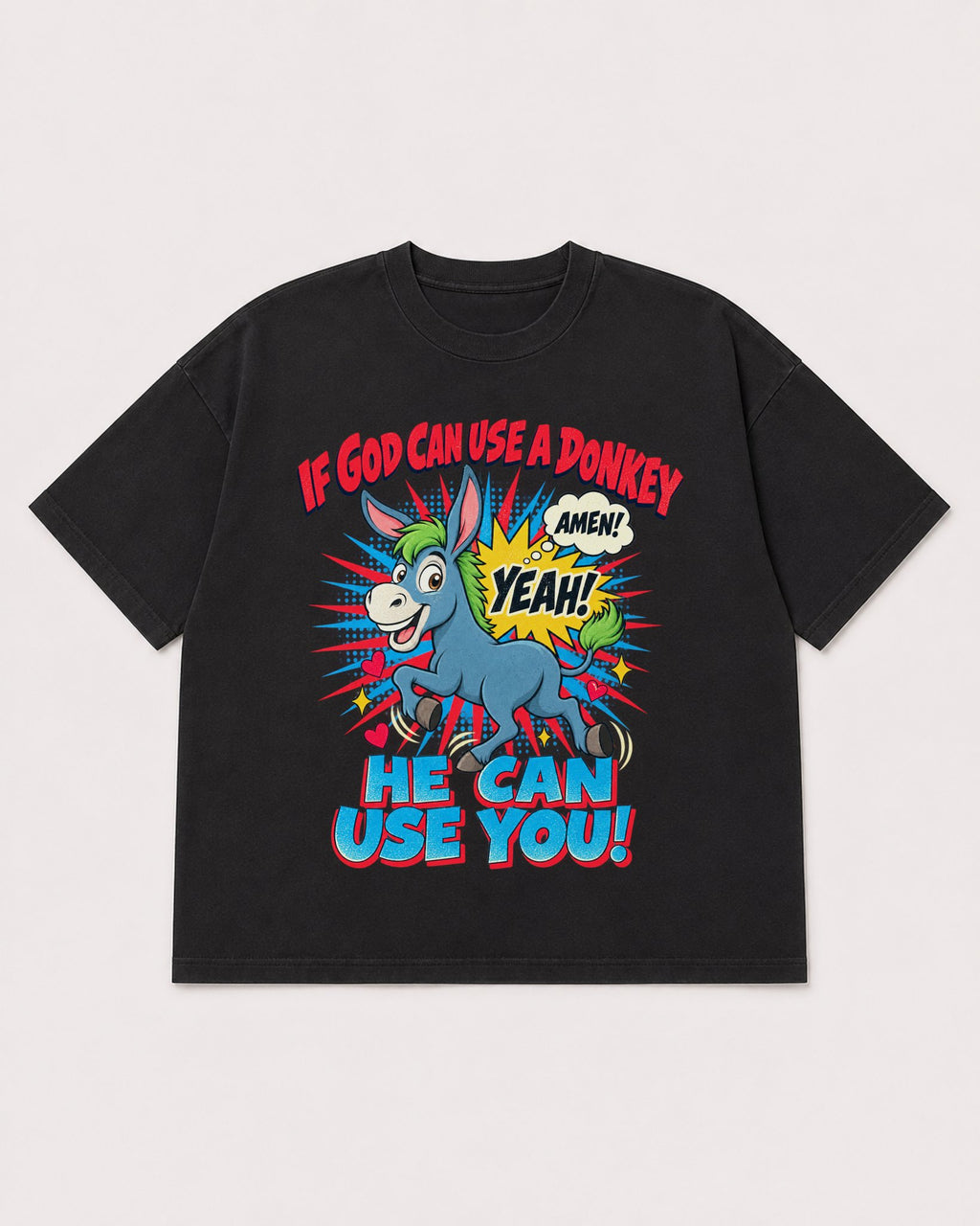 Mockup Boxy Heavyweight Tee Black product