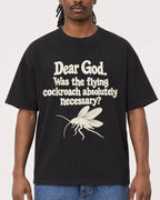 Mockup Boxy Heavyweight Tee Black male close-up 34