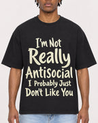 Mockup Boxy Heavyweight Tee Black male close-up 05