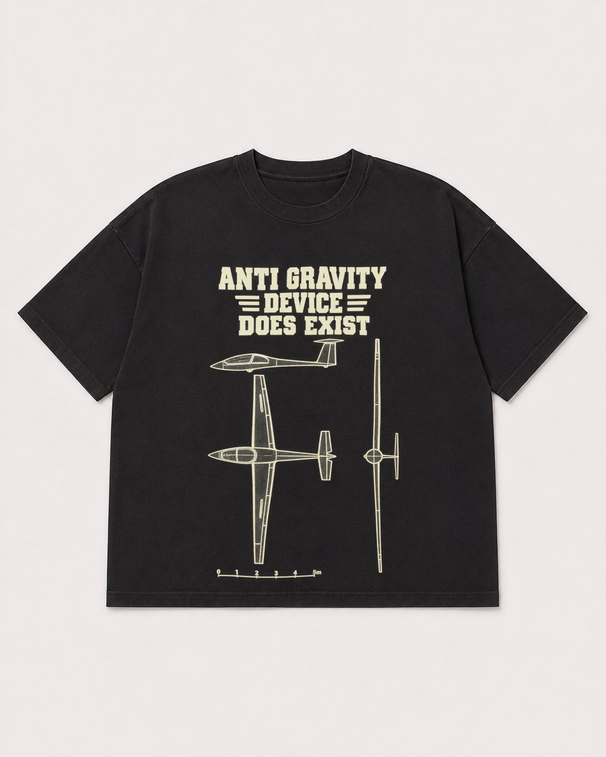 Mockup Boxy Heavyweight Tee Black product