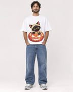 Mockup Boxy Heavyweight Tee White male full-body 17