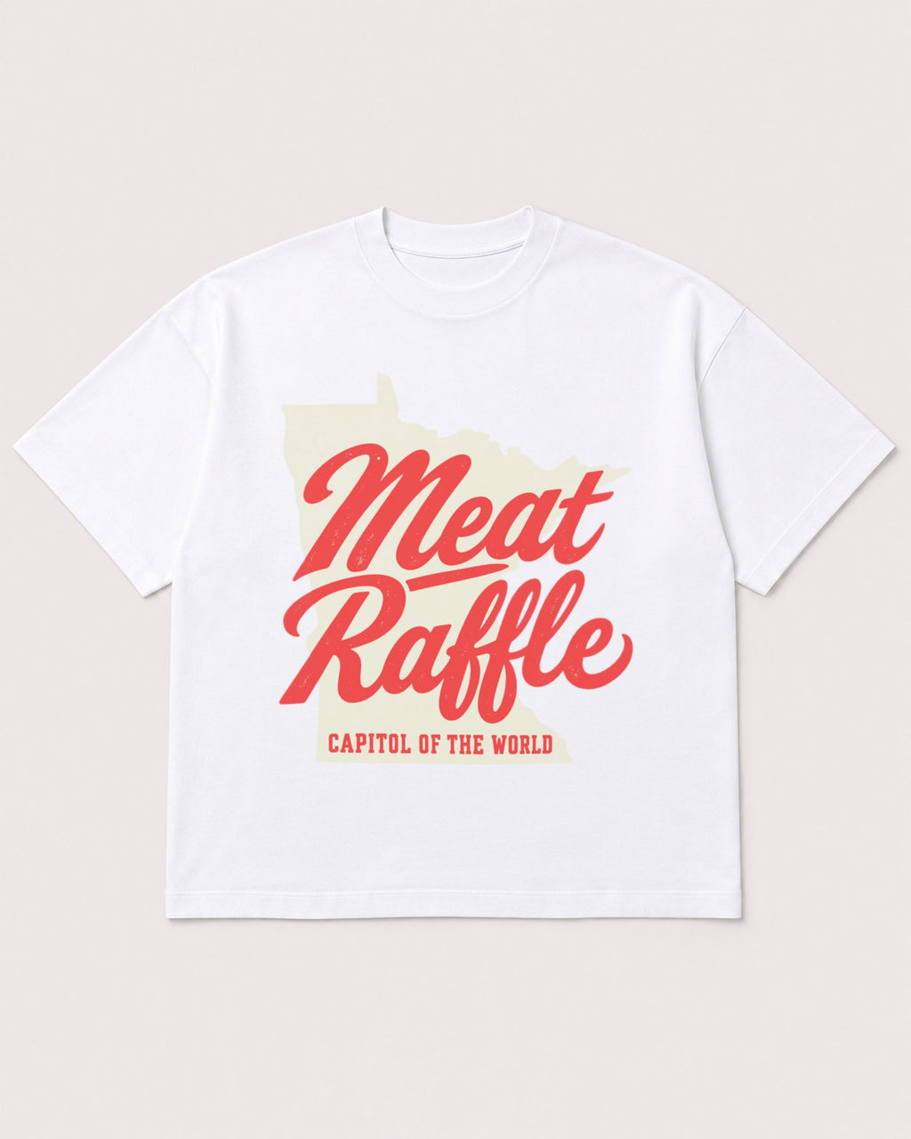 Mockup Boxy Heavyweight Tee White product