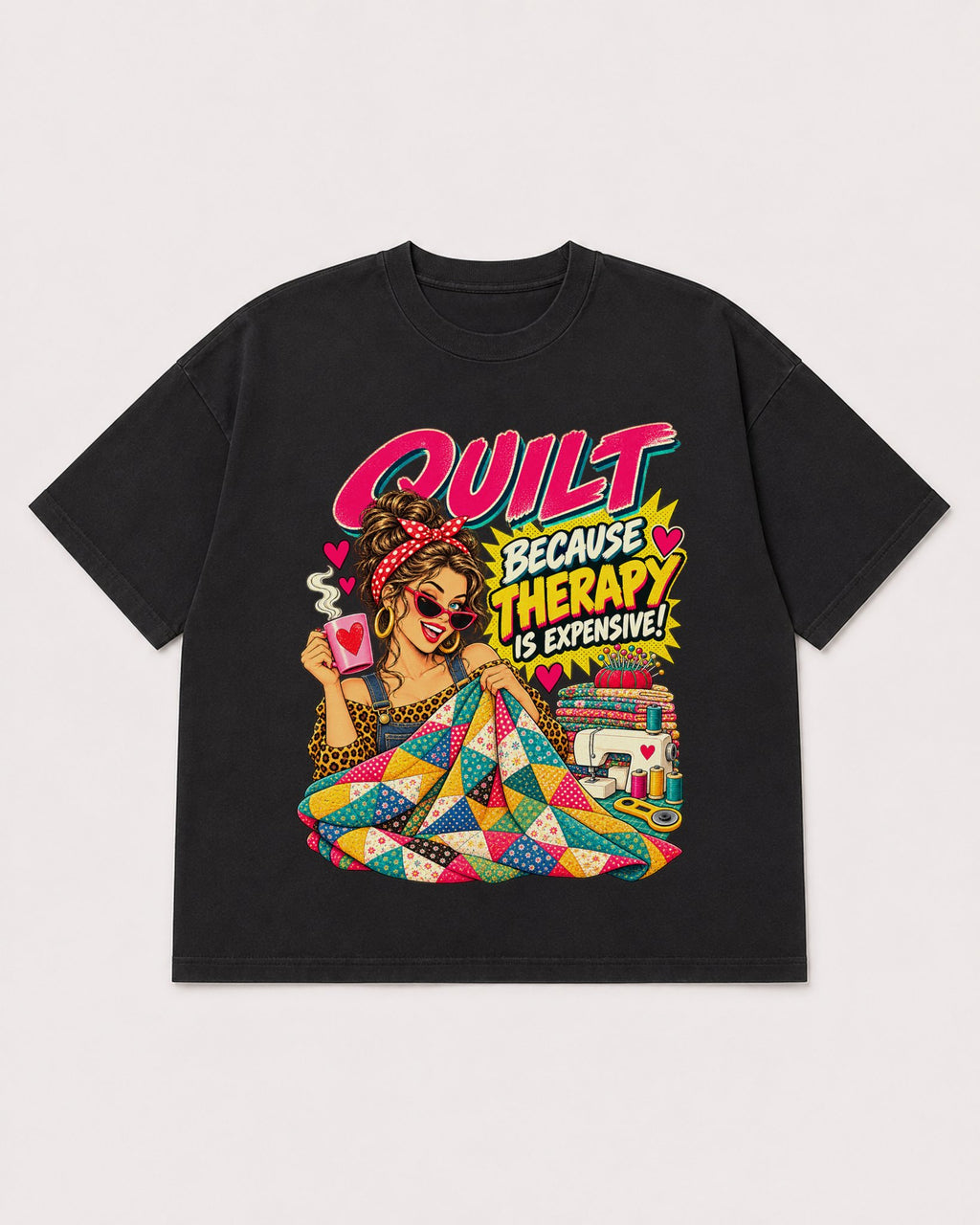 Mockup Boxy Heavyweight Tee Black product