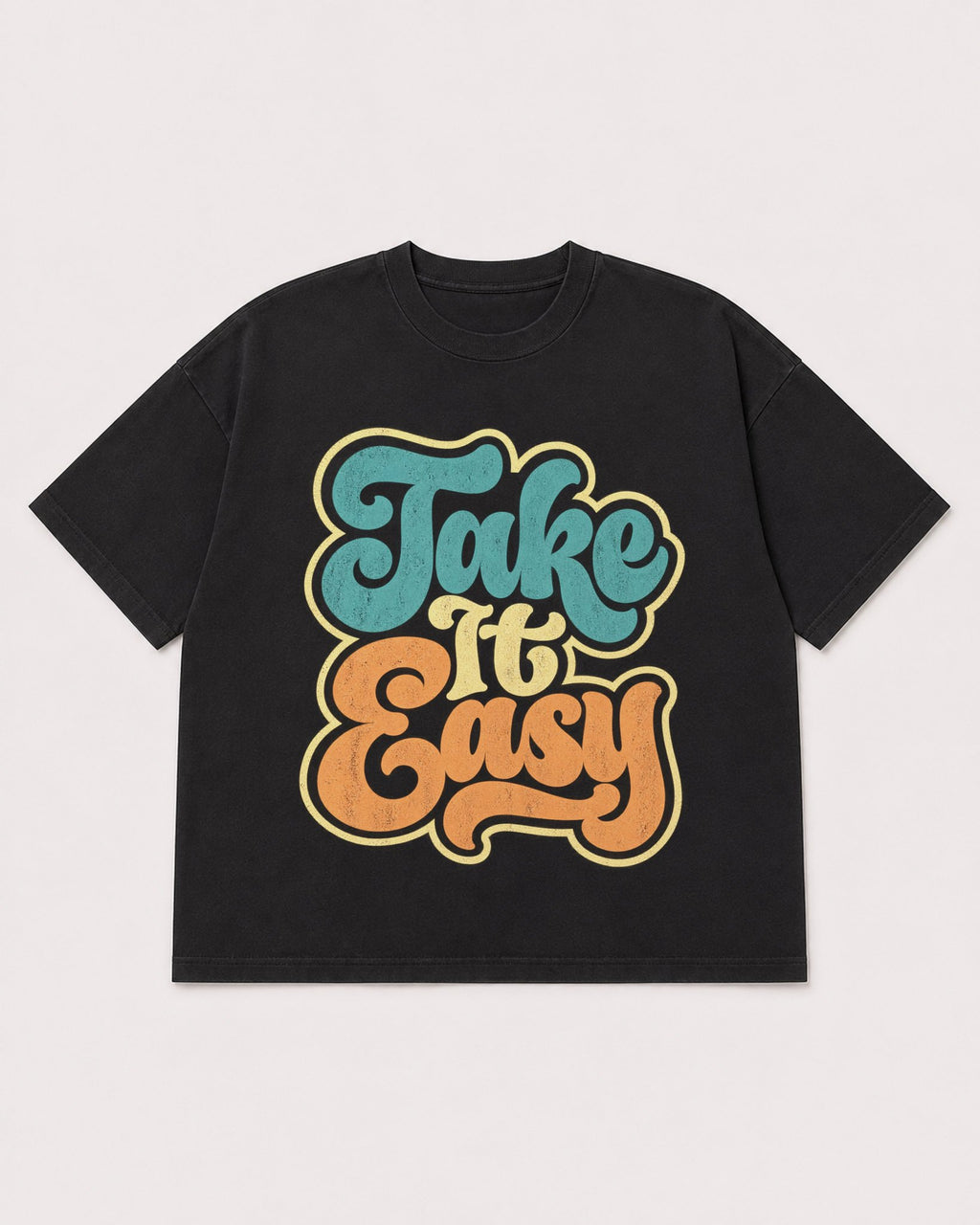 Mockup Boxy Heavyweight Tee Black product