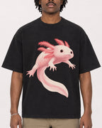 Mockup Boxy Heavyweight Tee Black male close-up 04