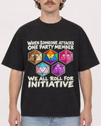 Mockup Boxy Heavyweight Tee Black male close-up 09