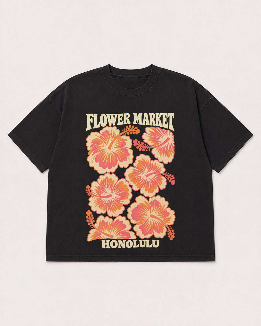 Mockup Boxy Heavyweight Tee Black product