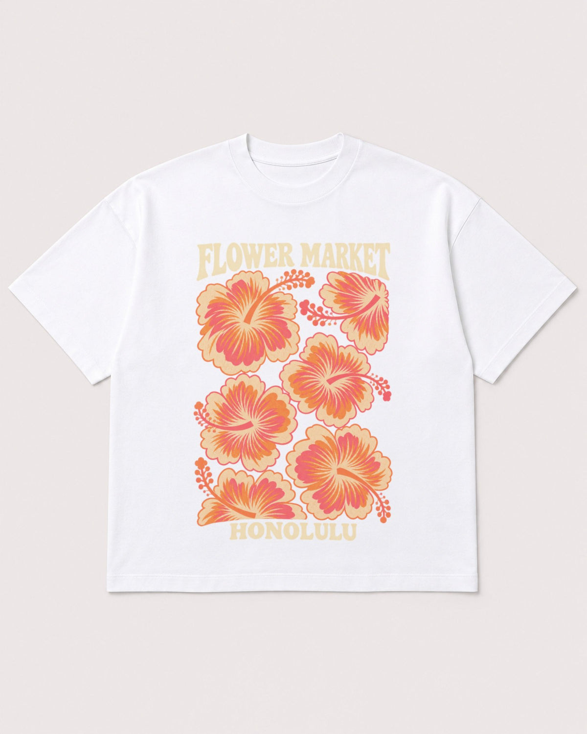 Mockup Boxy Heavyweight Tee White product