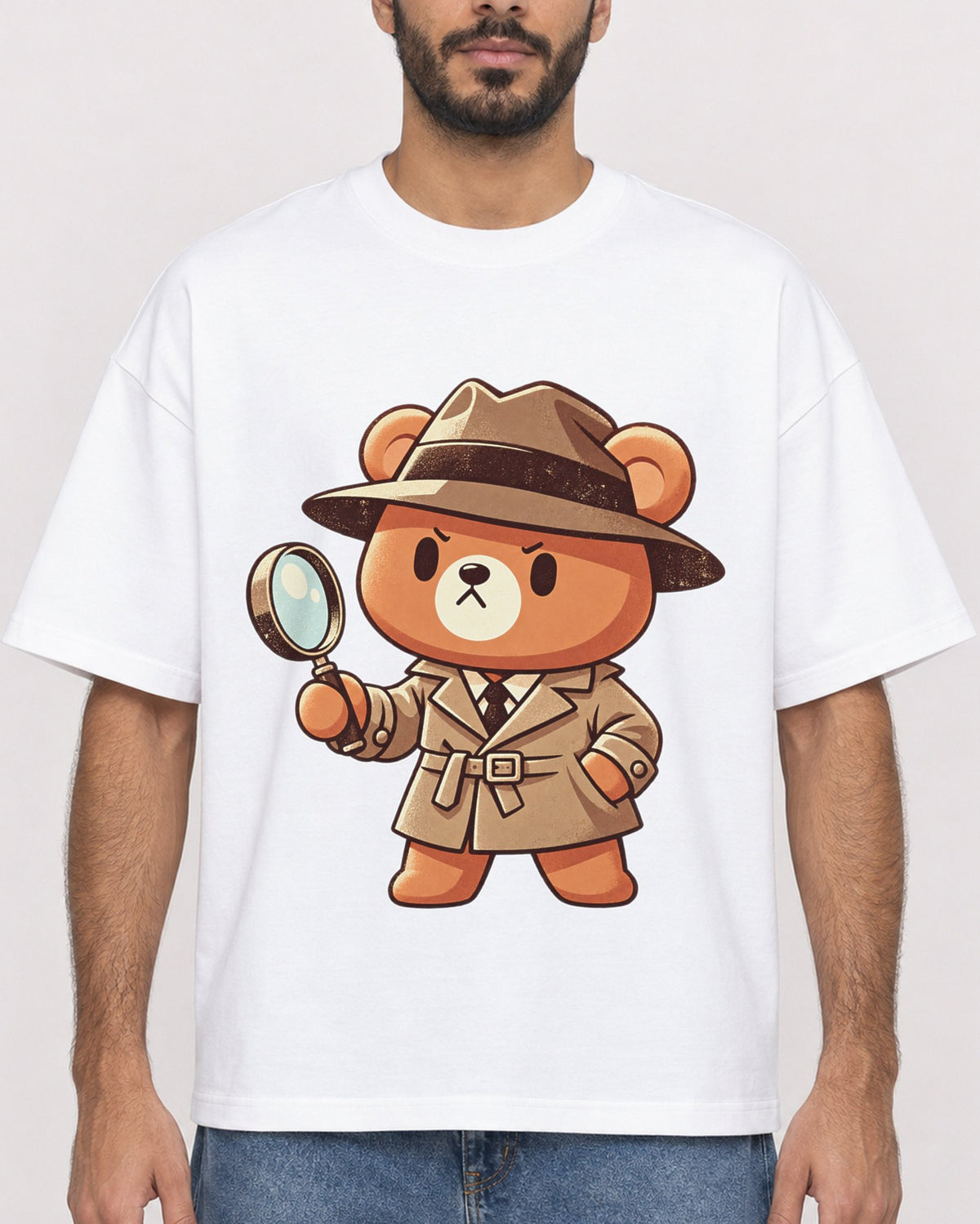 Mockup Boxy Heavyweight Tee White male close-up 07