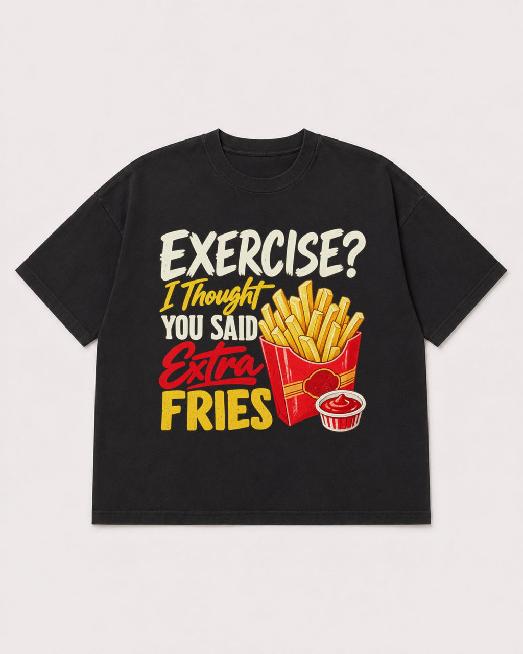 Mockup Boxy Heavyweight Tee Black product