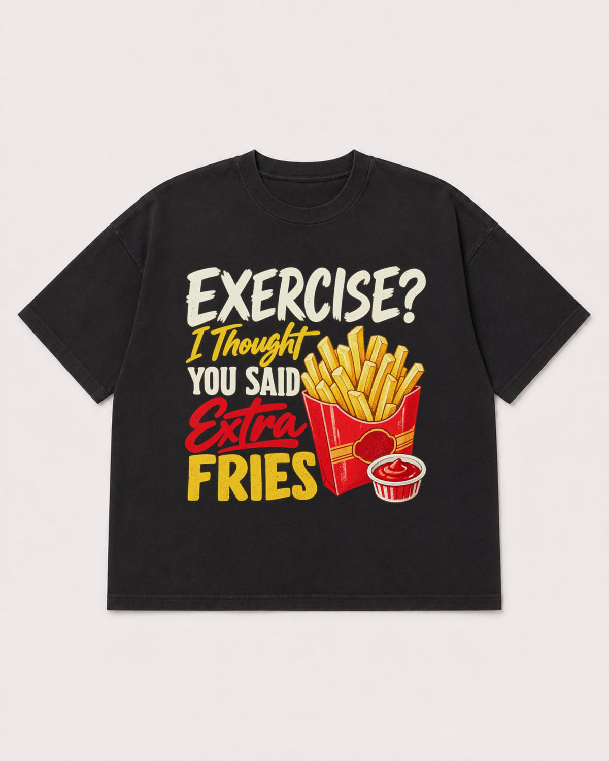 Mockup Boxy Heavyweight Tee Black product