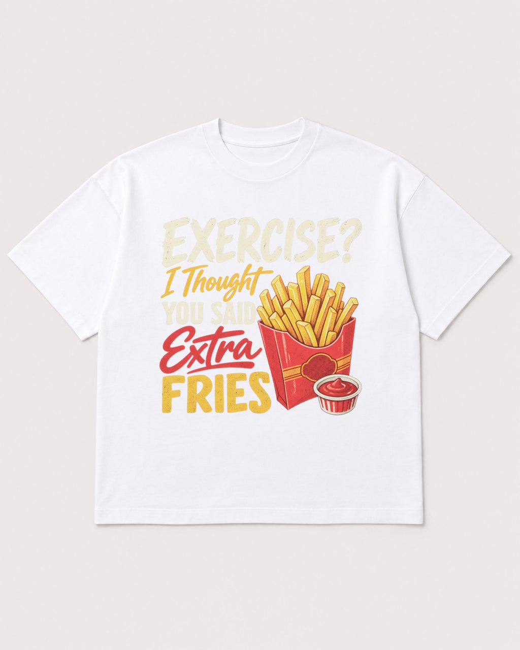 Mockup Boxy Heavyweight Tee White product