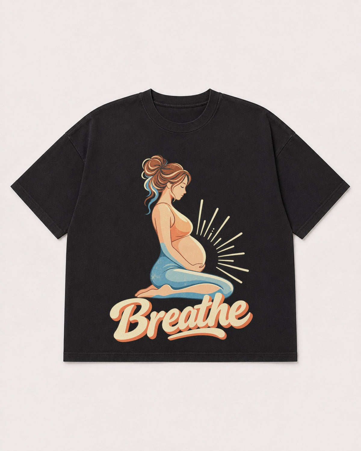 Mockup Boxy Heavyweight Tee Black product