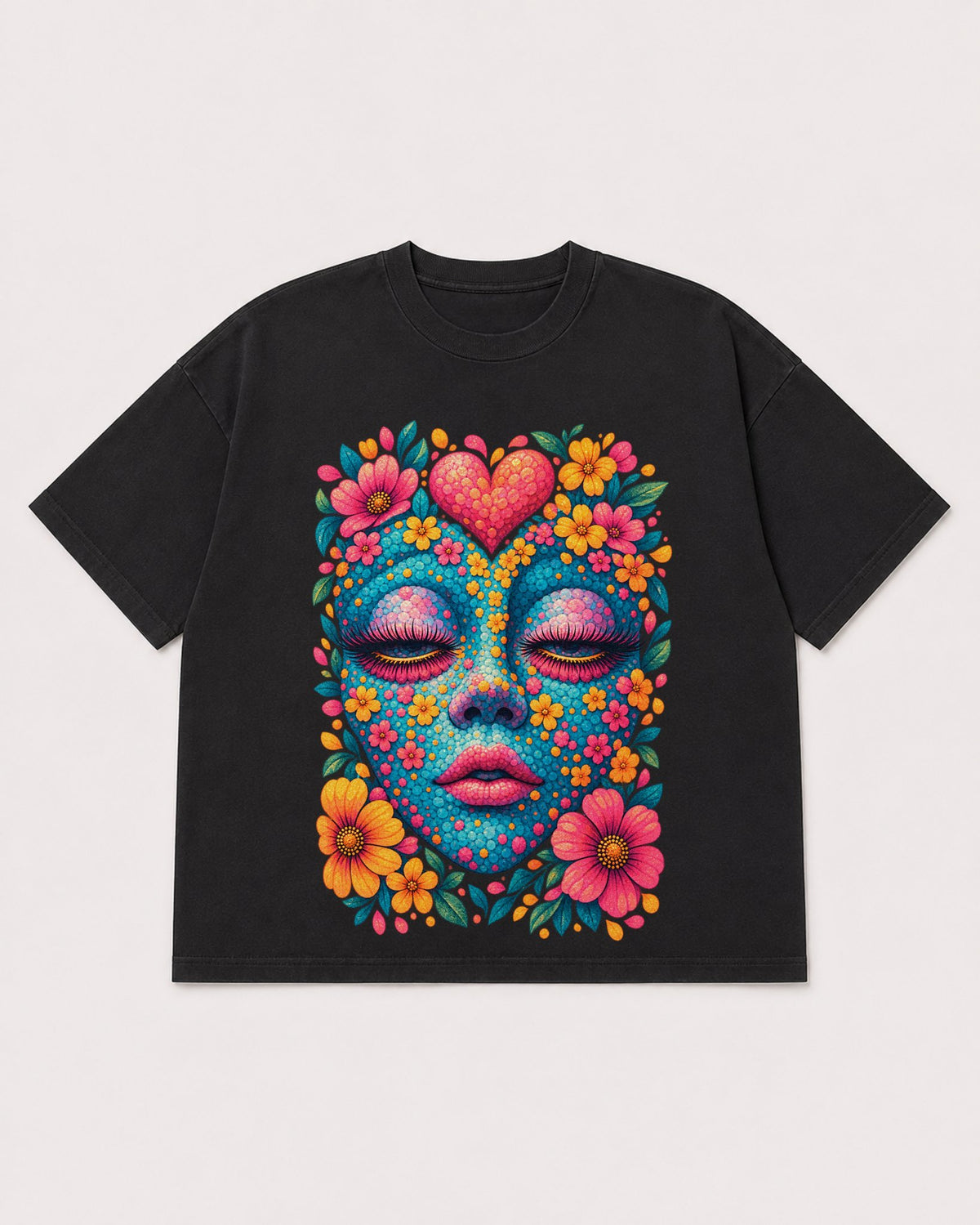 Mockup Boxy Heavyweight Tee Black product