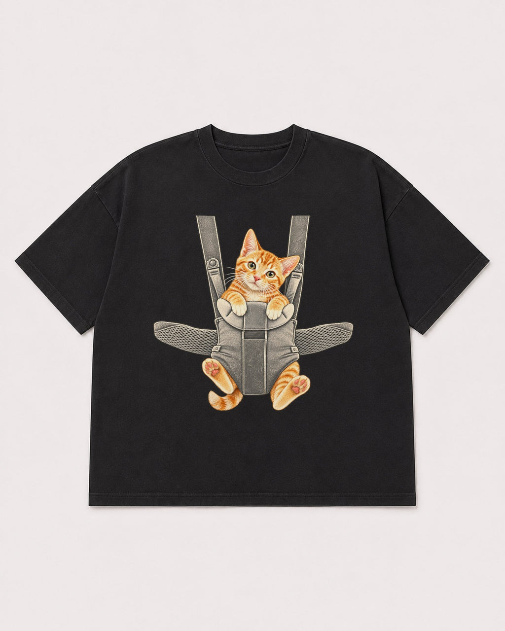 Mockup Boxy Heavyweight Tee Black product