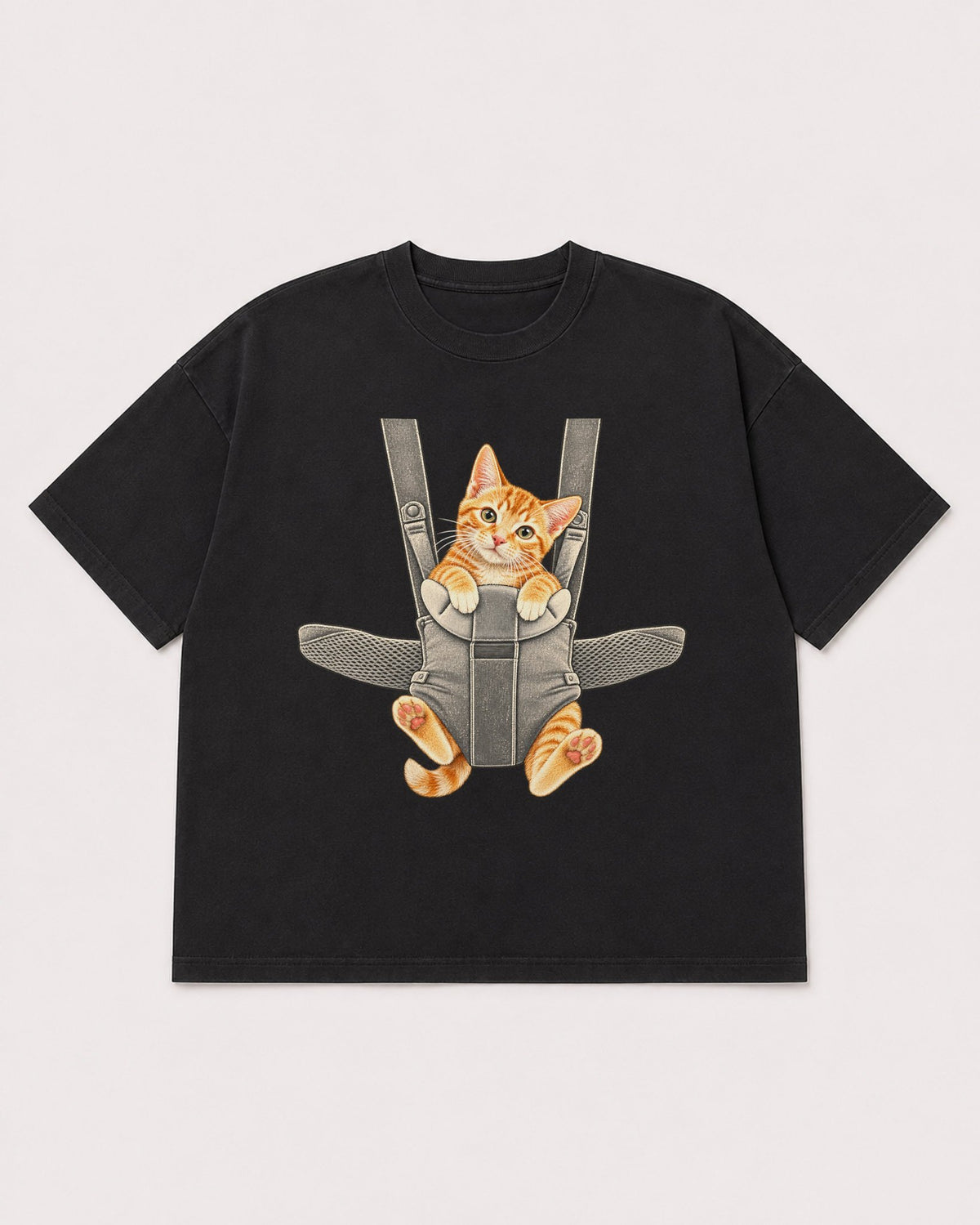 Mockup Boxy Heavyweight Tee Black product