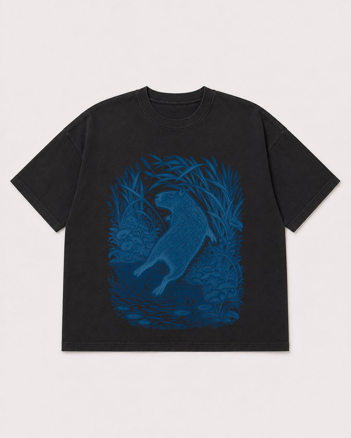 Mockup Boxy Heavyweight Tee Black product