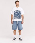Mockup Boxy Heavyweight Tee White male full-body 08