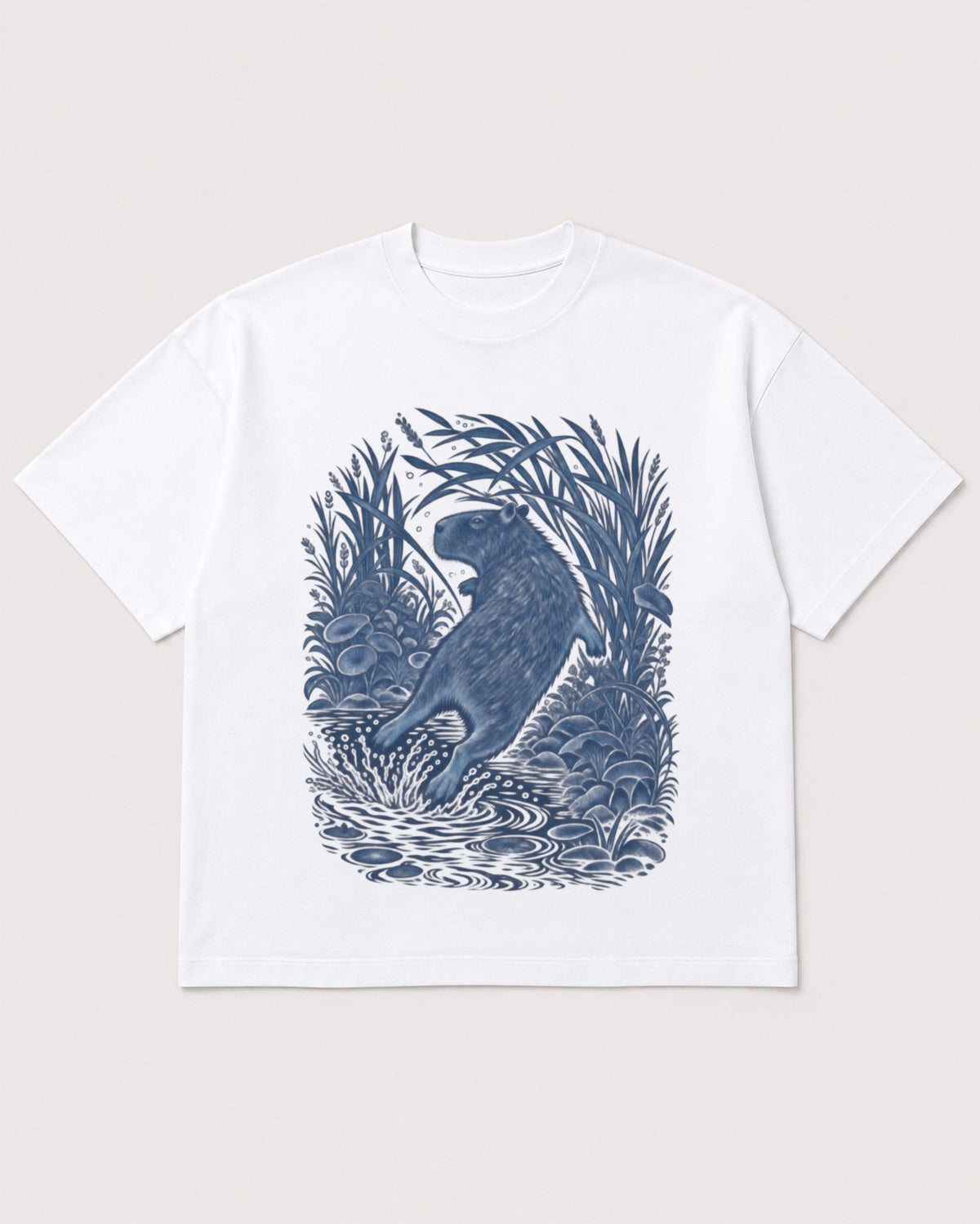 Mockup Boxy Heavyweight Tee White product