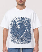 Mockup Boxy Heavyweight Tee White male close-up 08